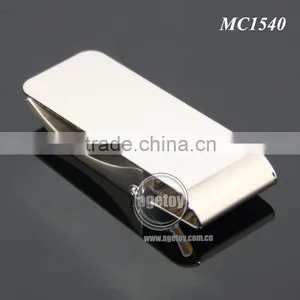 Promotional Customized Engraved Logo Zinc Alloy Metal Branded Money Clip thumbnail-5