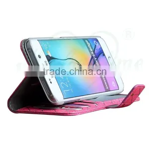 Grid Patterm OEM Leather Case for Samsung S6 Edge thumbnail-5
