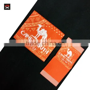 Customized High Density Clothing Woven Label, Ultrosonic Edge Label thumbnail-3