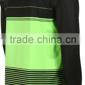 92% Polyester 8% Spandex Long Sleeves Sublimated Hooded Compression Shirt / Rash Guard With Custom Sub Stripes Design thumbnail-2
