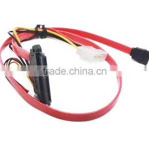 7+15 Pin Female Sata Cable to 7 Pin Female Serial ATA Cable With 4 Pin Big and Small 4 Pin Power Cable thumbnail-2