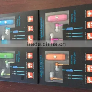2015 Hot Selling Item EL Visible Flashing Light Earphone for Sports With High Quality thumbnail-6
