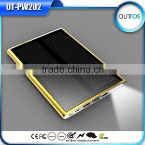 2015 Cool Design Wholesale Solar Battery Panel Charger Portable Solar Power Bank Power Mobile for Cell Mobile Phone thumbnail-1