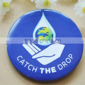 CMYK Printing Round Pin Tin Badge With Pins thumbnail-1