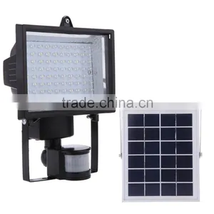 80LEDs Solar Panel PIR Body Human Motion & Light Sensor Landscape Lamp Security Spotlight for Lawn Garden Pool Pond Road Pathway thumbnail-1