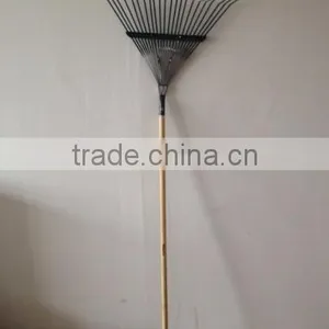22 Teeth Wooden Handle Heavy Duty Steel Garden Rake thumbnail-1