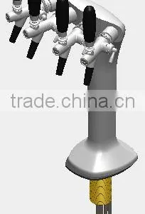 Four Faucet Snake Font With European Flow Control Tap & ABS Spout thumbnail-1
