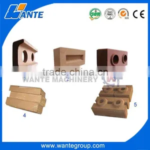 WANTE BRAND Good Quality WT2-40 Manual Clay Interlocking Brick Making Machine for Small Business thumbnail-6