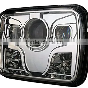 5x7 Rectangular Projector LED Headlight Sealed Beam Replacement With CRE-E Chips for Truck Motorcycle thumbnail-1
