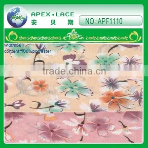 China Factory Fashionable Floral Chiffon Fabric thumbnail-1