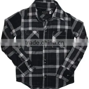 Wholesale Casual Flannel Ladies Designer Shirt,plain Dyed 100% Cotton Long Sleeve Plaids Pattern Flannel Shirt thumbnail-1