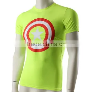 Bodybuilding Short Sleeve Marvel Cotton T Shirt Hot Items thumbnail-6