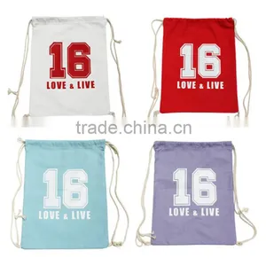 Hot Sale Cotton Canvas Drawstring Bag for Sport Supplier's Choice thumbnail-5
