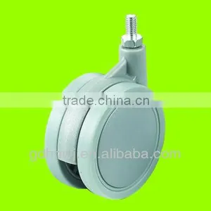 PA+PP+Iron Grey Furniture Caster Wheel With Thread Stem(FC35) thumbnail-1
