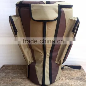 African Djembe Drums Gig Bags Nylon Pro Beige-Brown thumbnail-1