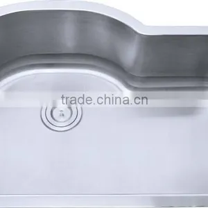 304 Stainless Steel Big Single Bowl Restaurant Sink thumbnail-3