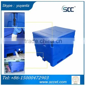 Rotomold Plastic Tub, Insulated Storage Tub 1000L for Fish, Shrimp & Meat thumbnail-4