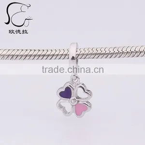 Cubic Zirconia Element Flower Shaped Glass Bead Wholesale thumbnail-1