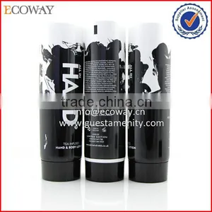 Black Plastic Shampoo Bottles for Hotels Big Empty Bathroom Cosmetic Bottles thumbnail-1