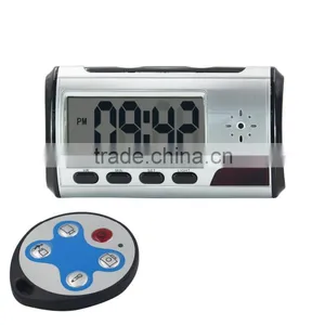 Factory Price Wide Angle 640*480 Resolution Clock With Remote Control Mini Spy Nanny Camera thumbnail-5