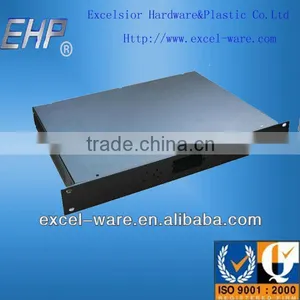 Cabinet for 1U Rack Mount Assembly With Customized Panels,1u Server Customized Enclosure Server Case for KVM DVI Converter DVI thumbnail-1