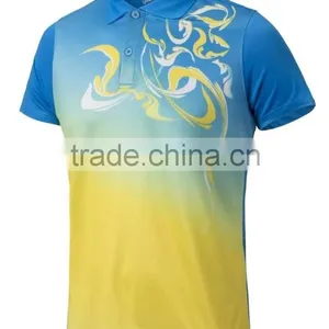 Grade Original New Badminton Shirt,cheap Badminton Jersey Made in Thailand,Badminton Uniform With Collar thumbnail-5