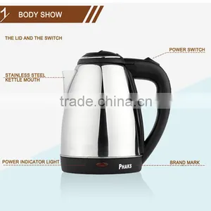 110V or 220v 2L Large Capacity Stainless Steel Electric Kettle Double Anti Hot Kettle Automatically Broken Electric Kettle thumbnail-2