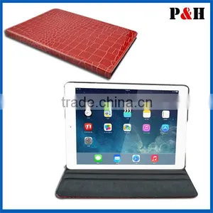 Crocodile Leather Carry Case Cover for Ipad,croco Leather Cover for Ipad Air thumbnail-1