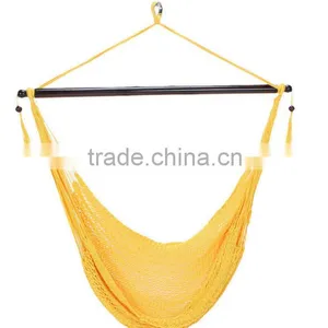 Caribbean Style Outdoor Soft-spun Polyester Rope Hammock thumbnail-1