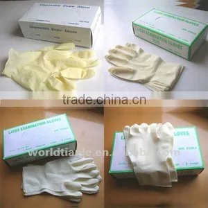 Disposable Pre-powdered Latex Examination Glove thumbnail-1