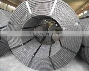Carbon Steel Core Steel/FMC 7*19 Astm A416 Grade 270 7 Wire Rope pc Strand With 1860mpa thumbnail-5