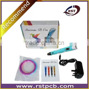 2016 New Selling Hot Kid Toy 3D Drawing Digital Pen With Lcd Display Colorful 3D Printer Pen thumbnail-3
