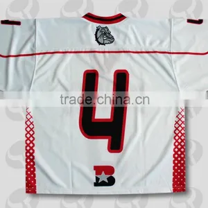 T+N 100% Polyester Embroidered Logo Chicago Ice Hockey Jersey For Fans thumbnail-4