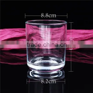 88*100mm Wholesale Hot Sale Clear Round Scented Candle Glass Jar thumbnail-1