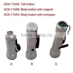 ACK-1134ABC Cheapest Series 1W Bulb LED Light Aluminum Red Hunting Flashlight Led Torch thumbnail-5