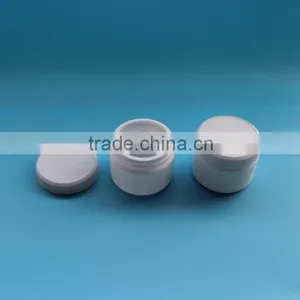White Plastic HDPE Cosmetic Jar, 50 ml Small Wide Mouth PE Jar thumbnail-2