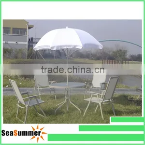 6 Piece Garden Furniture, Patio Set Inc. Chairs, Table & Umbrella thumbnail-1