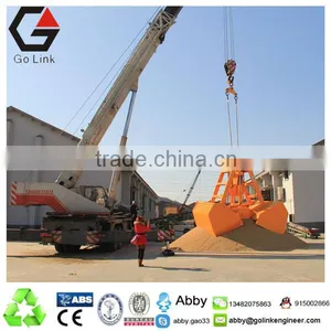 25T Single Rope Wireless Remote Control Clamshell Grab Bucket Leak-proof Grabs Grain Grapple for Deck Crane thumbnail-4