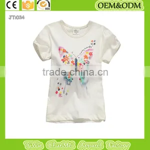 Butterfly Print s Shirt Kids s Shirt Children's Clothes White T-shirt Kids t Shirt Printing thumbnail-1