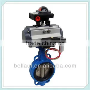 Pneumatic Flanged Control Butterfly Valve, Pneumatic Clamp Butterfly Valve thumbnail-1