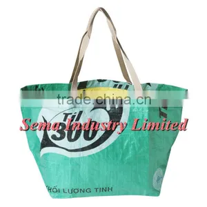 Eco-friendly High Quality Printed Woven Shopping Bag With Imprint Logo Made in China thumbnail-2