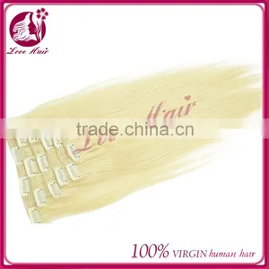 Best Quality Virgin Brazilian Hair Weaving Clip in Human Hair Extensions thumbnail-2