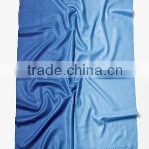 Blue Acrylic Gradient Rainbow Pashmina Scarf thumbnail-2