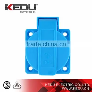 KEDU Waterproof German Socket 16A 250V IP44 2P+PE With VDE,SEMKO Approved thumbnail-4
