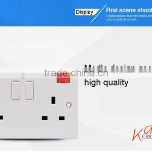 Gold 250V 13amp Socket Outlet With Neon Switched Socket Outlet thumbnail-4