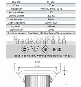 Led Downlight- 5.5-inch ,special for Commercial Lighting,indoor Lighting,residential Lighting. thumbnail-5