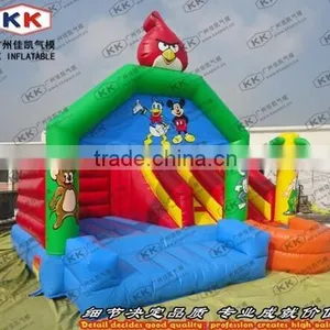 Hot Commercial Birds Inflatable Slide Bouncer Farmland for Children Happy Time thumbnail-1