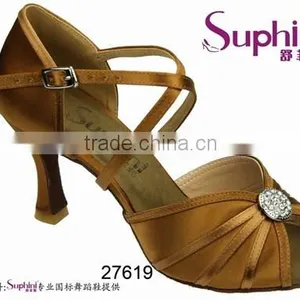 Latin Ballroom Folk Dance Shoes Samba Cha-cha, Waltz, Rumba Shoes 3 Heel thumbnail-1