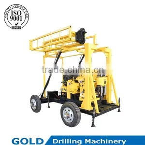 Hydraulic Cylinder Controled Drill Mast Trailer Drilling Rig thumbnail-1