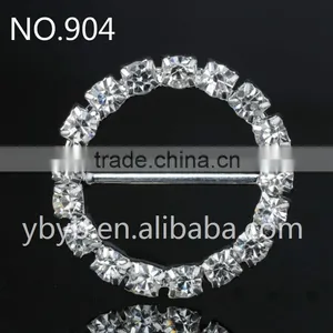 Hot ! Small Rhinestone Ribbon Button For Wedding Invitation-904 thumbnail-1